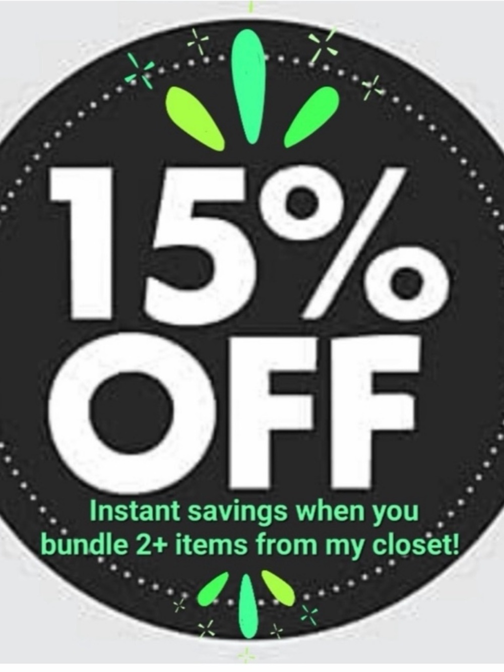 15% Off Instant Savings!